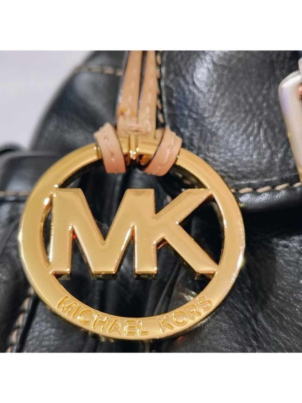 Michael Michael Kors Black Leather Satchel Shoulder Bag – Y2K Multi-Pocket Purse - Picture 14 of 16